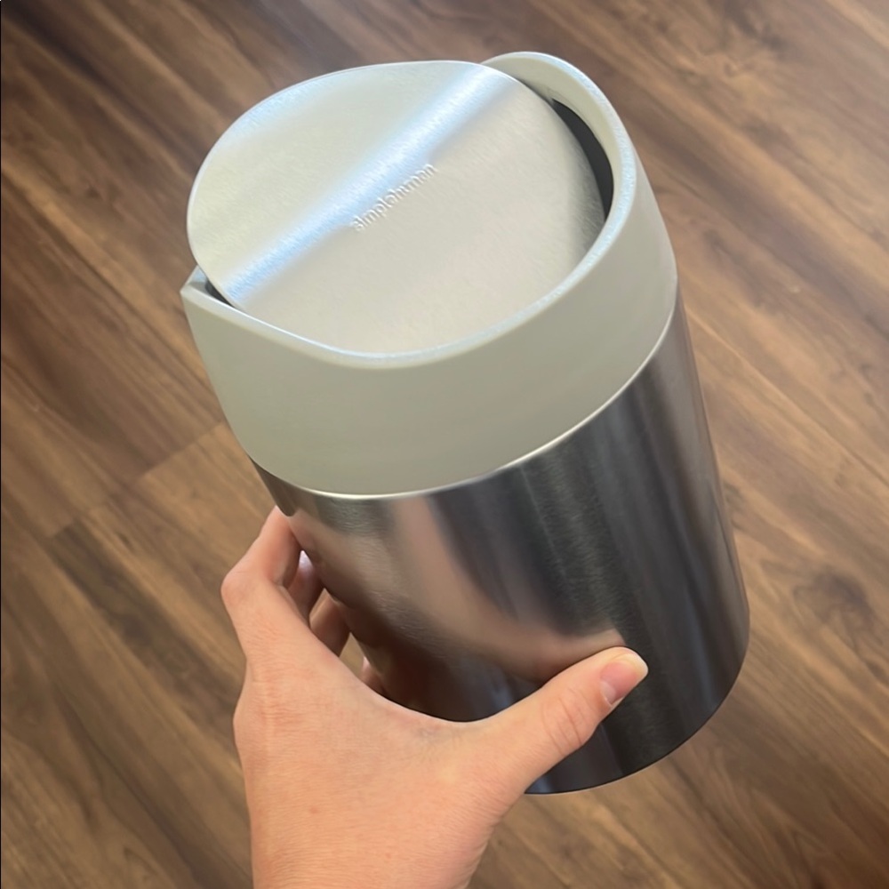 simplehuman Stainless Steel 5” Countertop Can, 1.5L
